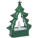 Сувенир с подсветкой «Волшебная ёлочка» 12,5*5,3*16,5 см, Зеленый (работает от батареек 3*ААА)