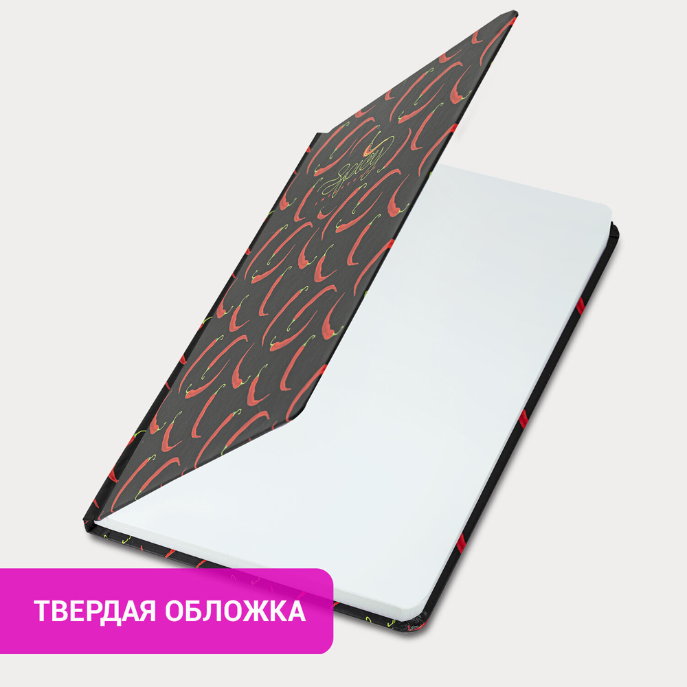 Ежедневник недатированный с резинкой А5 (145х203 мм) BRAUBERG твердый 128 л. "Spicy" (2 штуки в упаковке)