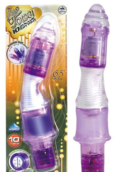 Фиолетовый гнущийся вибратор - 16,5 см.