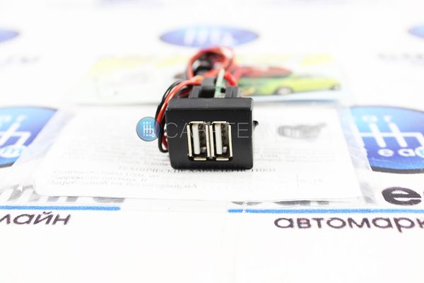 USB зарядка "Штат" на 2 гнезда  на Лада Приора, Гранта, Калина 2