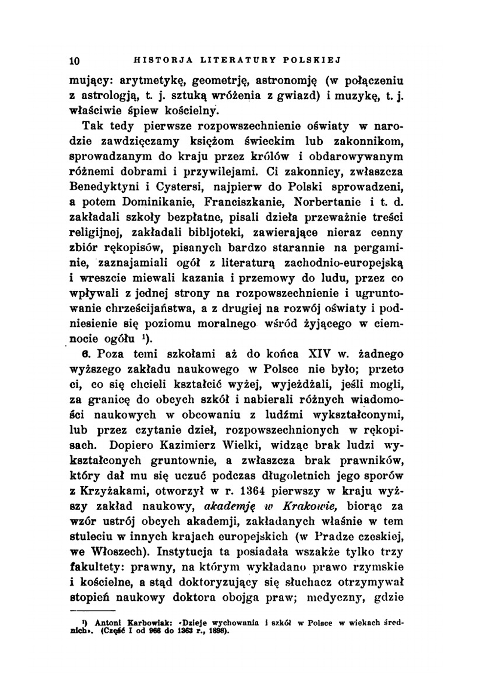 Historja Literatury Polskiej | Król Kazimierz