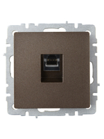 BRITE Розетка компьютерная RJ45 кат.6 РК11-БрТБ темная бронза IEK