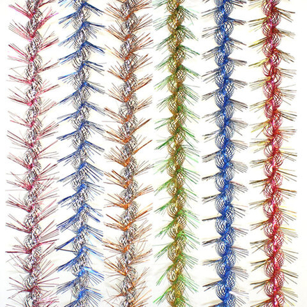 Мишура d=35+80мм, 2м "Северное сияние" цвет ассорти