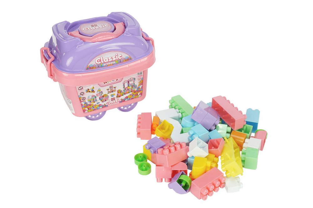 Конструктор в чемодане Classic №50. Артикул Арт. №227(в наборе 50 деталей конструктора, чемодан, кры