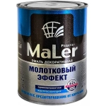 РАДУГАМАЛЕР Краска Быстросохнущая, Гладкая, до 130°, Алкидная, Глянцевое покрытие, 0.8 л, 0.8 кг, темно-серый