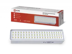 Светильник светодиодный аварийный СБА 1096-60DC 60LED 1.5Ah lithium battery DC IN HOME