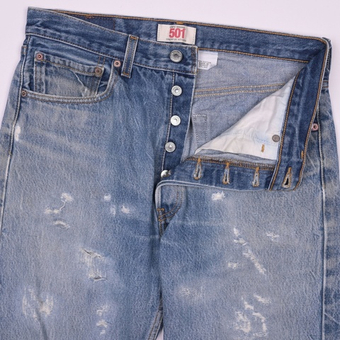 Дистресс джинсы Levi's 501, M (32x32)