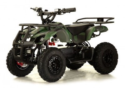 Детский электроквадроцикл RiverToys ANRI зеленый камуфляж