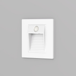 DK1020-WH Светильник встраиваемый в стену c датчиком движения, IP 20, LED 3000, 1 Вт, белый, пластик