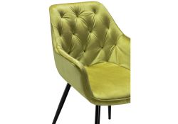 Стул на металлокаркасе Remo khaki / black