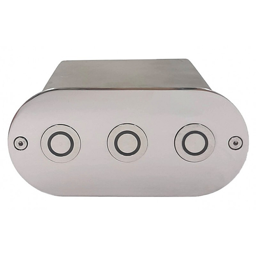 Адаптер для трех сенсорных пьезокнопок нерж. сталь AISI-316 /АД.02.3/1