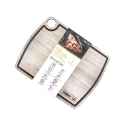 Доска разделочная c желобом 29х22см ComposeEat Fashion травертин капучино