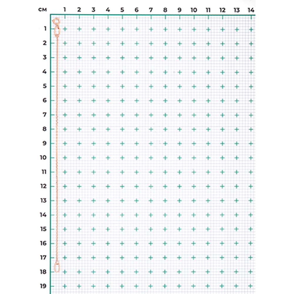 Браслет из красного золота с алмазной гранью (плетение «Якорное»)
