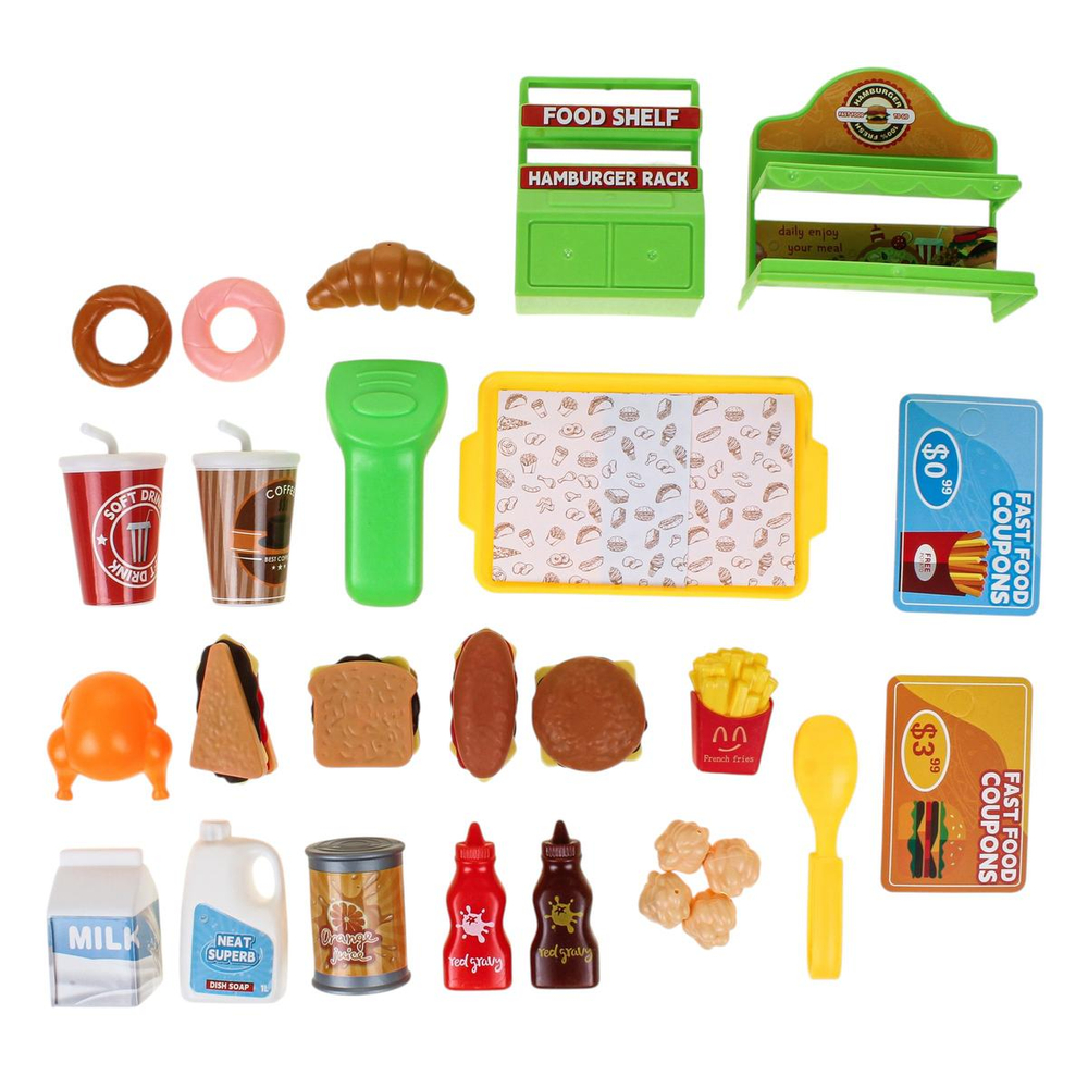 Игровой набор "Магазин фаст-фуд" чемод. BX65