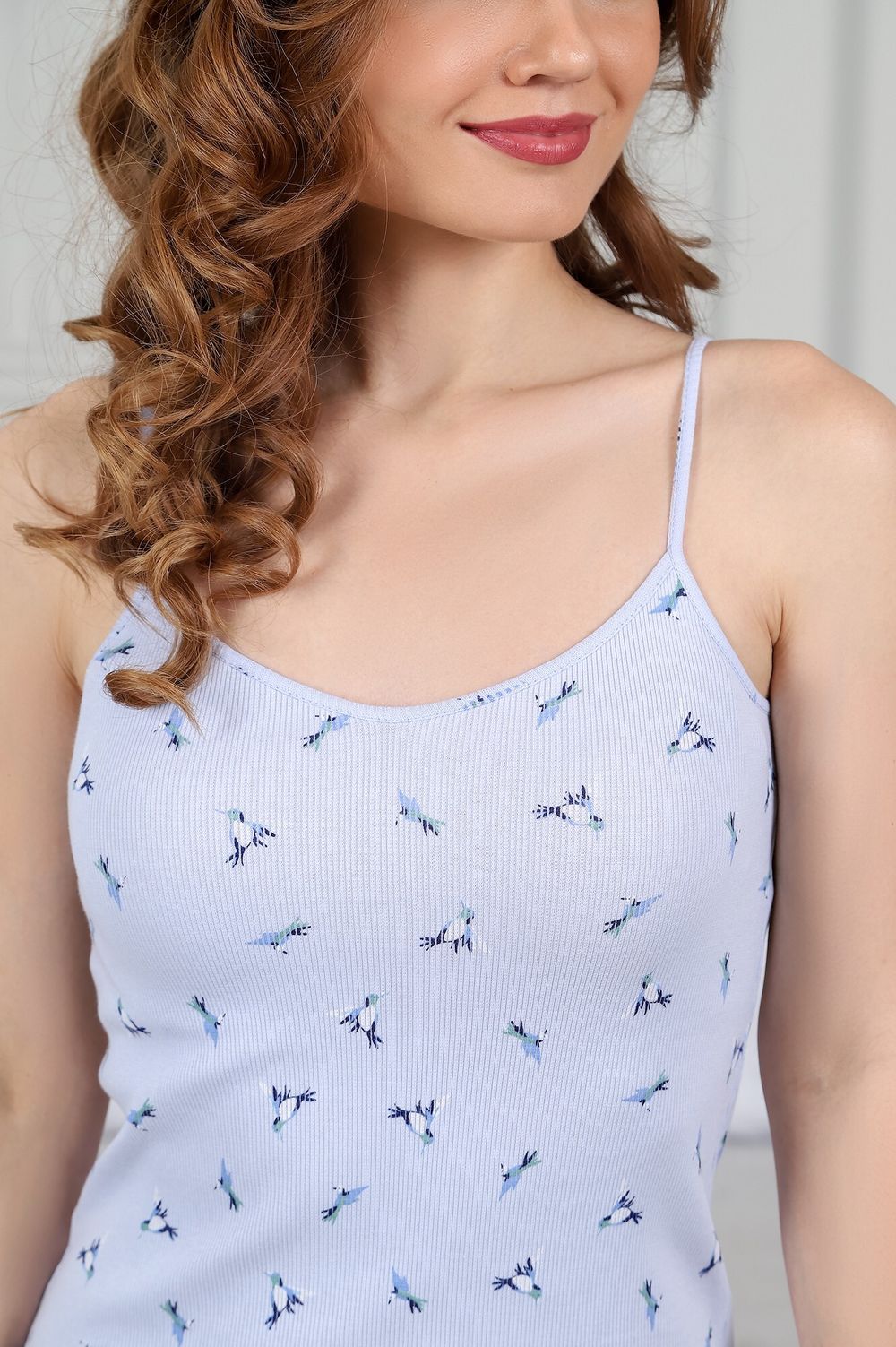 Ночная сорочка Амалия-1 Виотекс ГОЛУБОЙ