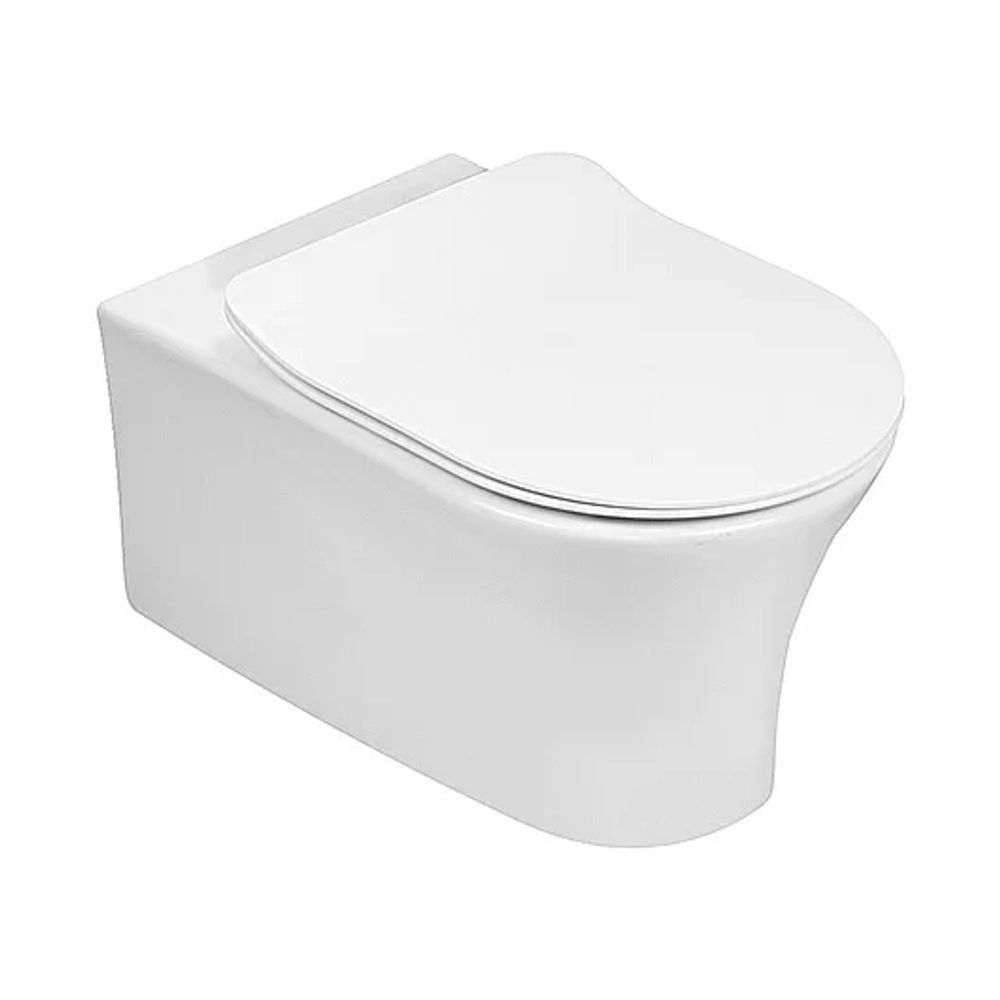 Унитаз подвесной Jacob Delafon Aleo E21731RU-00 безободковый, с инсталляцией, с крышкой микролифт, белый/кнопка глянцевая белая