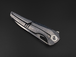 Складной нож Magpie M390 CrystalTi black DLC stonewash