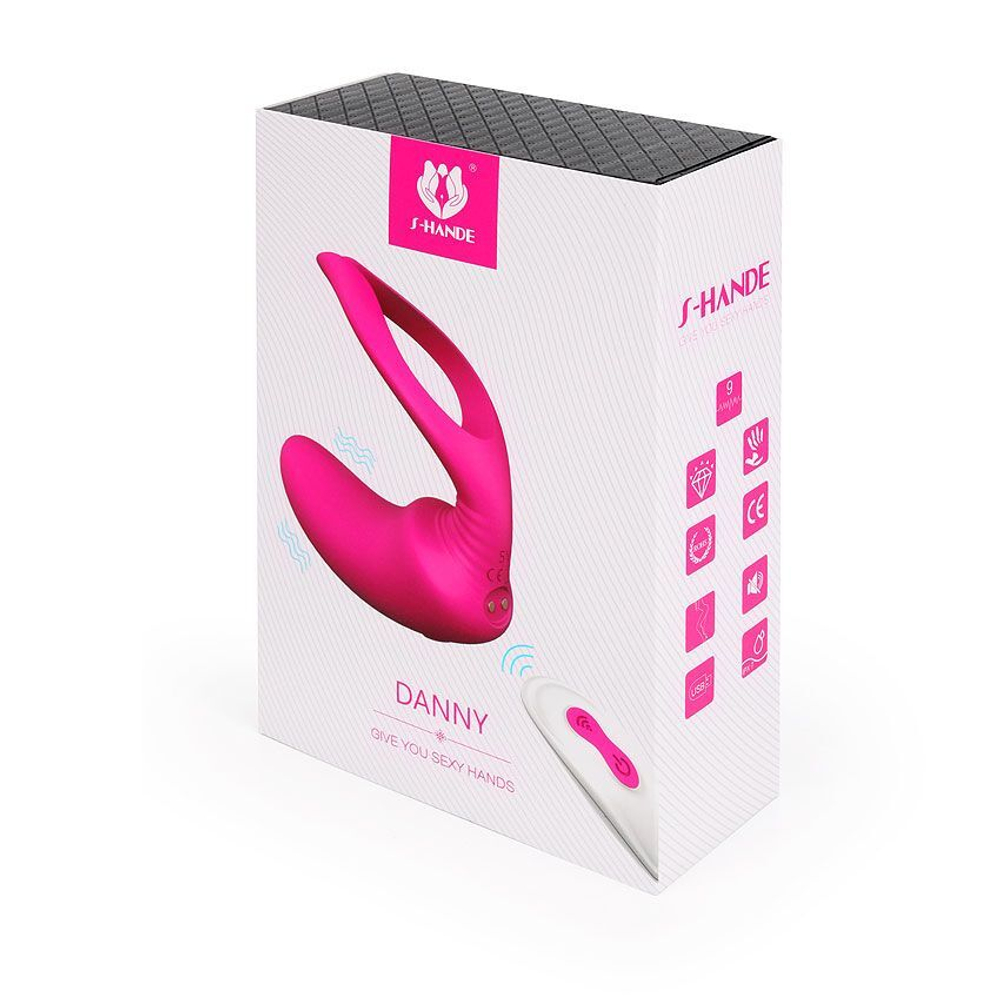 Фиолетовый вибростимулятор для пары Danny (Цвет: фиолетовый)