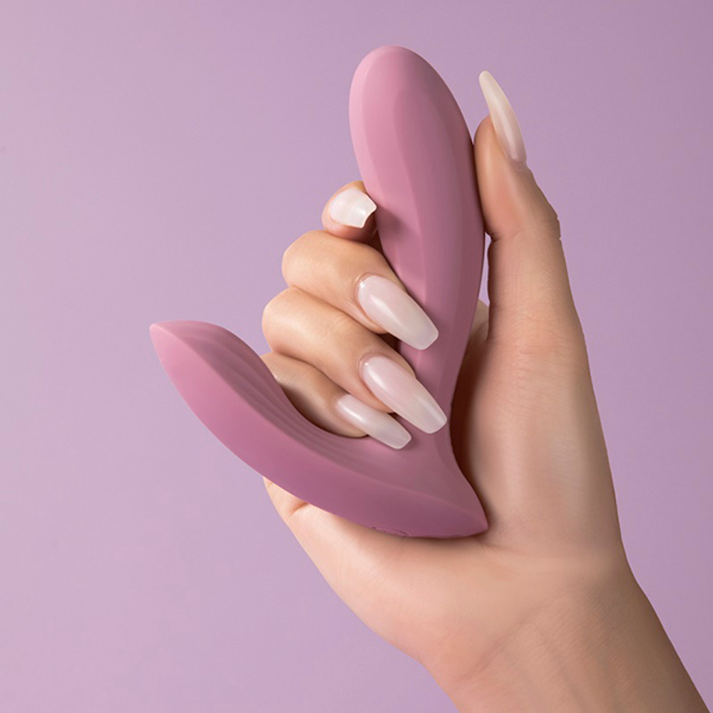 Розовый интерактивный вибратор для точки G Svakom Erica Romantic-Rose App-Controlled Wearable Vibrator SC015A