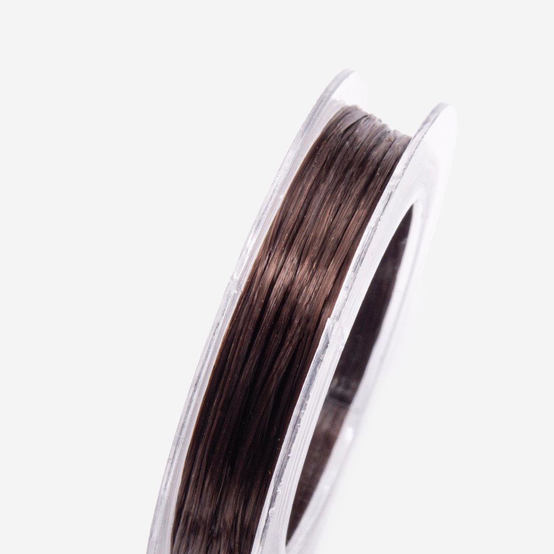 Многожильная эластичная резинка (спандекс) коричневый (раухтопаз), 0,7мм