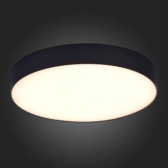 ST606.432.48 Светильник потолочный Черный LED 1*48W 3000K 4 320Lm Ra>85 120° IP20 D400xH55 185-265V Накладные светильники
