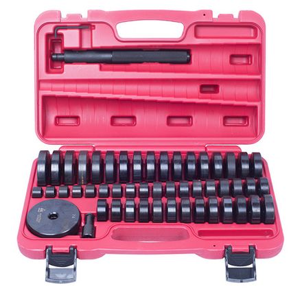 Цена на МАСТАК (100-20049C) Набор оправок для монтажа и демонтажа подшипников, 18-74 мм, кейс, 49 предметов