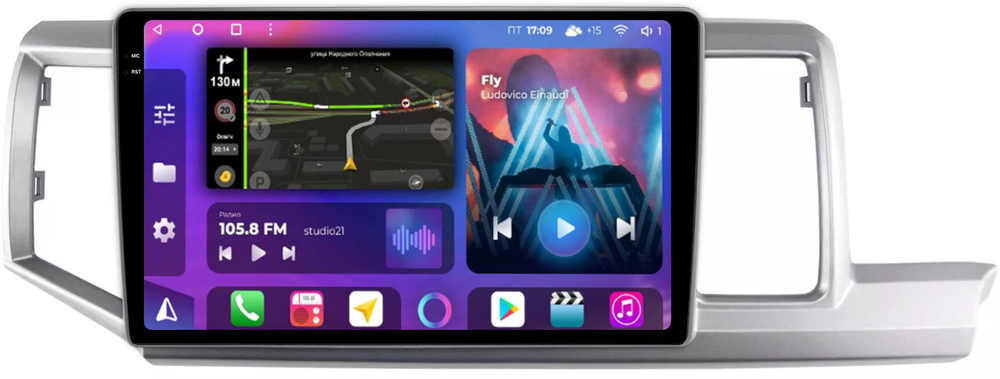 Магнитола для Honda Stepwgn 4 2009-2015 (правый руль) - FarCar BM10-2K-9604 монитор 10.36" 2K QLED на Android 14, TS10, 4+32Гб, CarPlay, 4G SIM-слот