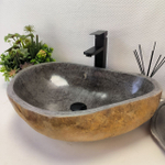 Раковина из речного камня RS-63452 (55*40*15) 0123