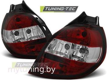 Задние фонари Renault Clio 3 red white