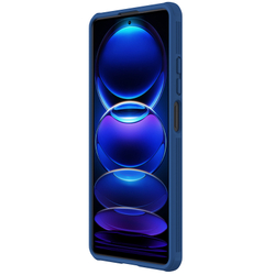 Чехол синего цвета с защитной шторкой для задней камеры для Xiaomi Redmi Note 12 Pro и POCO X5 Pro 5G, от Nillkin серия CamShield Pro