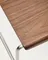 Скамья Tarsel 142х45 см, орех, сталь