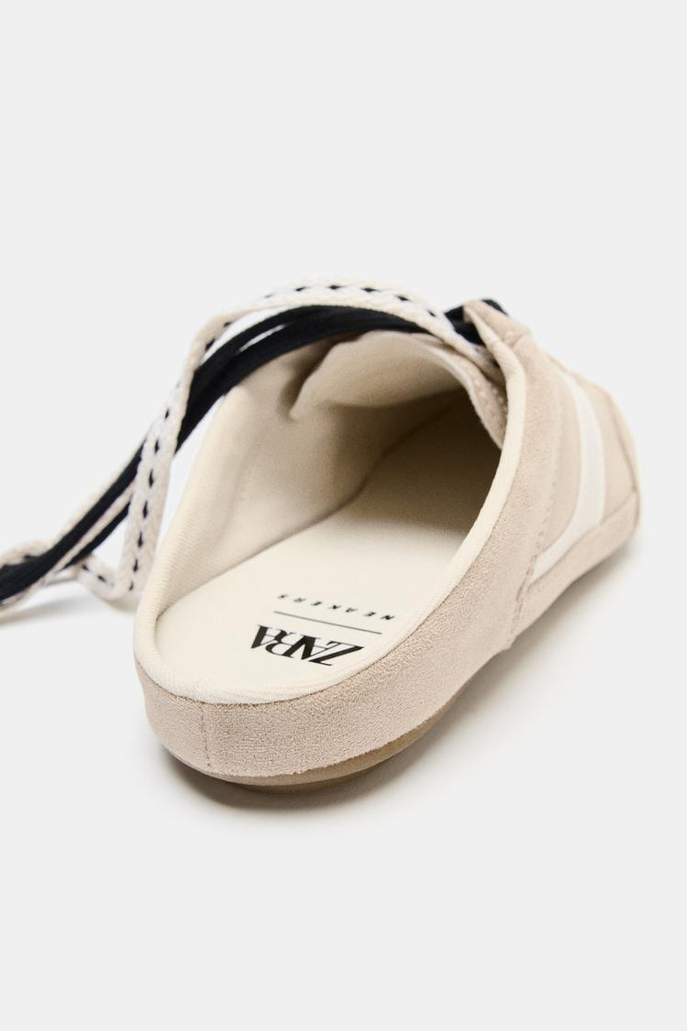 ZARA СПОРТИВНЫЕ КРОССОВКИ БЕЗ ЗАДНИКОВ, РЫЖЕВАТО-КОРИЧНЕВЫЙ