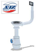 АНИ ГРОТ  А0145S  Сифон 3 1/2 х 40 с гибким перел квад. (10/1шт)