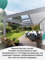 Краска для мебели, дерева и пластика матовая без запаха Гумвнутрянка Фиолет 1 литр.