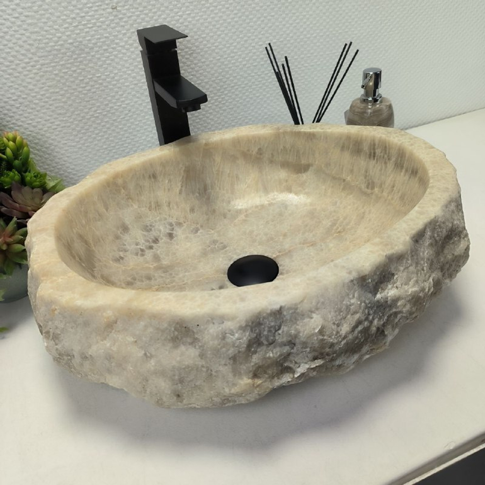 Раковина из оникса Erozy Grey EO-62642 50*42*15 0093