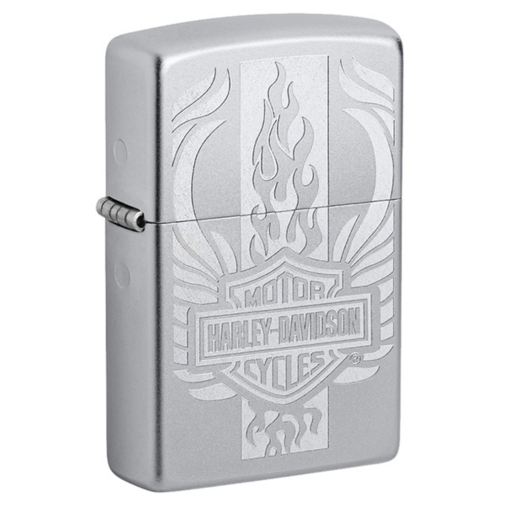 Зажигалка Zippo Harley-Davidson c покрытием Satin Chrome