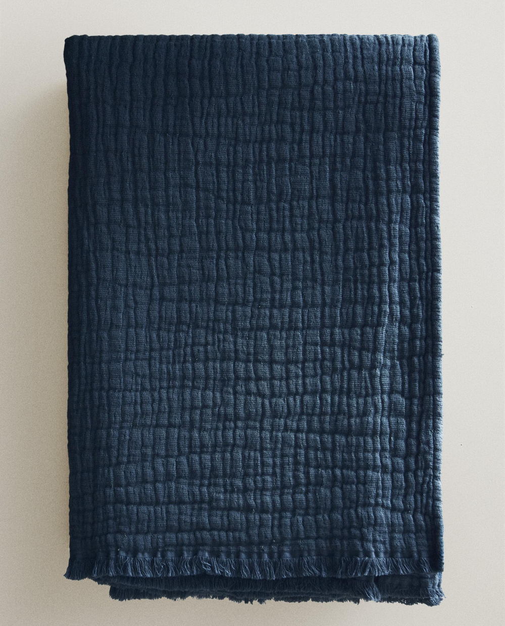 Zara Home плед из хлопка, зелёный · 3121/004