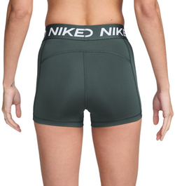 Женские Шорты теннисные Nike Pro 365 3in - зеленый