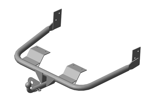 Фаркоп AvtoS для ГАЗ 2705, 3221 (усиленный, без демонтажа зап.колеса) с универсальной электрикой и сертификатом в комплекте, арт.(GAZ-07+electr)