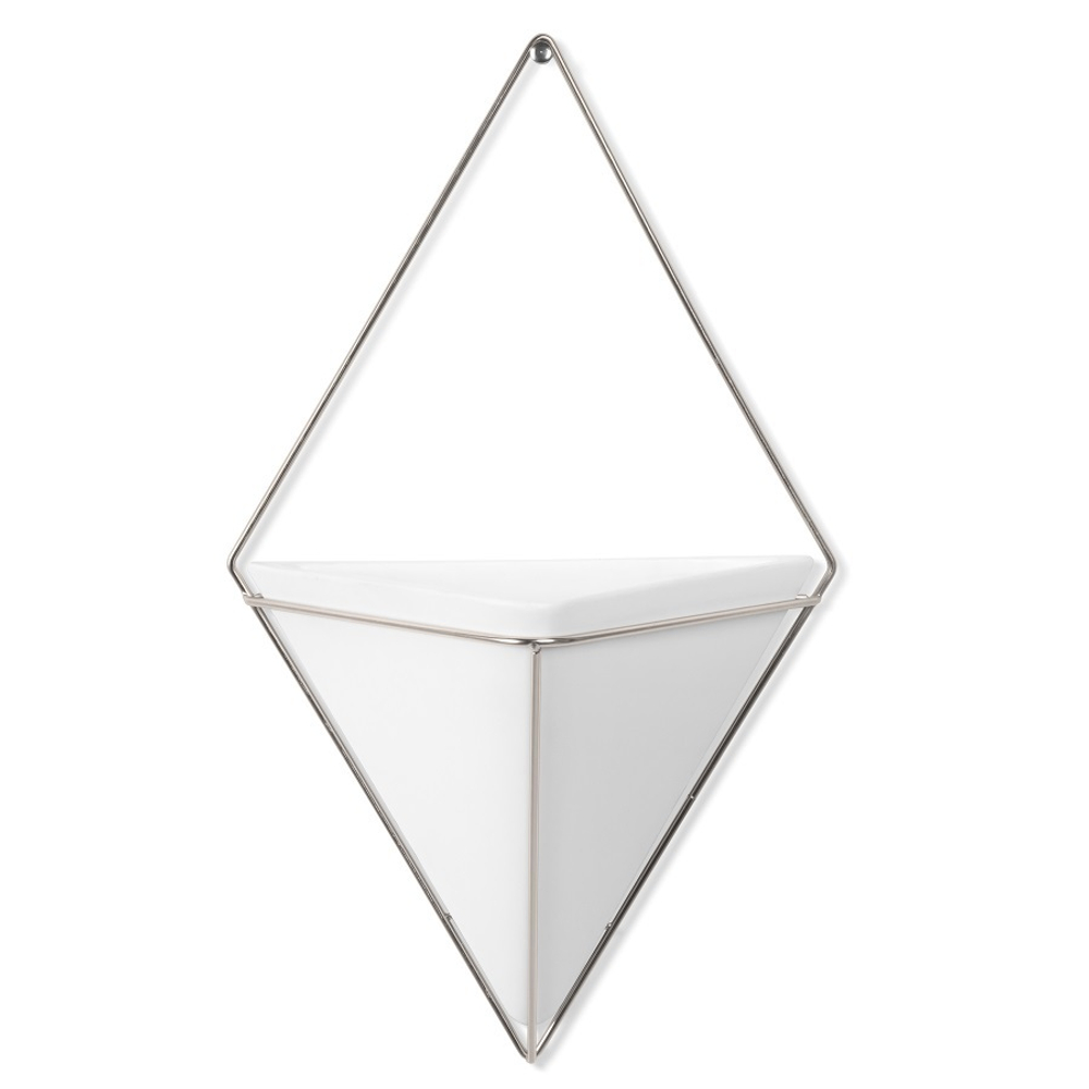 Декор для стен Trigg большой белый/никель