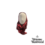 VIVIENNE WESTWOOD ШАРФ-СНУД ИЗ ОВЕЧЬЕЙ ШЕРСТИ РОЗОВЫЙ С ПРИНТОМ