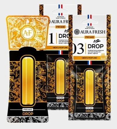 Ароматизатор автомобильный AURA FRESH PRIME DROP №1 с жидким центром SAUVAGE