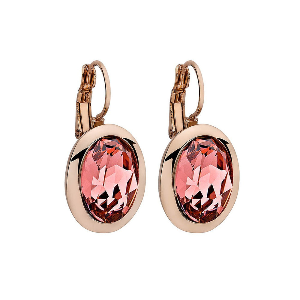 Серьги Qudo Tivola Rose Peach 303086 R/RG