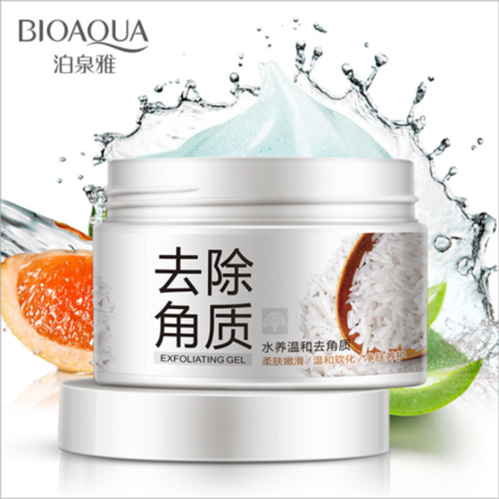 Гель-скатка BioAqua для лица с рисовым экстрактом Rice Brightening & Exfoliating Gel, 140 гр