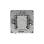 Выключатель двухклавишный, KANT, ванильный марципан