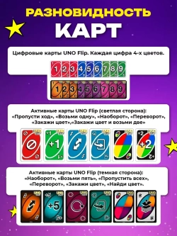 Уно настольная игра для компании, карты Uno, Uno Flip