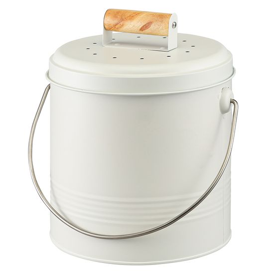 Контейнер для пищевых отходов с фильтром irmel, 3,5 л, молочный