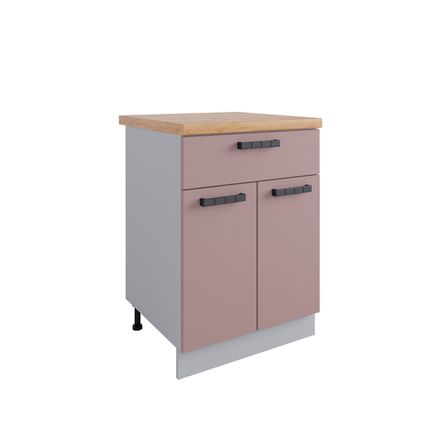 Кухня Модуль С1ЯШ 600 Ройс Пудра Скин