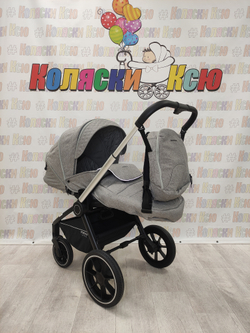 Коляска модульная MOWBABY Zoom Silver Grey