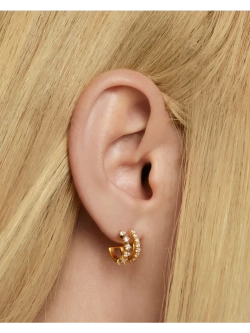 Серьги Rubi серебро 925 пробы покрытое золотом